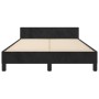 Estructura de cama con cabecero terciopelo negro 120x190 cm de vidaXL, Camas y somieres - Ref: Foro24-3270580, Precio: 164,37 €