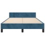Dark blue velvet bed frame with headboard 120x190 cm by vidaXL, Beds and slatted bases - Ref: Foro24-3270582, Price: 187,04 €...