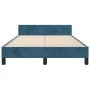 Estructura cama con cabecero terciopelo azul oscuro 120x190 cm de vidaXL, Camas y somieres - Ref: Foro24-3270594, Precio: 173...