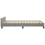 Estructura cama con cabecero terciopelo gris claro 120x190 cm de vidaXL, Camas y somieres - Ref: Foro24-3270596, Precio: 191,...