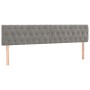 Estructura cama con cabecero terciopelo gris claro 120x190 cm de vidaXL, Camas y somieres - Ref: Foro24-3270596, Precio: 193,...