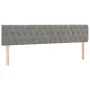 Estructura cama con cabecero terciopelo gris claro 120x190 cm de vidaXL, Camas y somieres - Ref: Foro24-3270596, Precio: 191,...