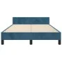 Dunkelblauer Samtbettrahmen mit Kopfteil 120x190 cm von vidaXL, Betten und Lattenroste - Ref: Foro24-3270606, Preis: 182,14 €...