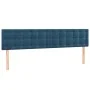 Dunkelblauer Samtbettrahmen mit Kopfteil 120x190 cm von vidaXL, Betten und Lattenroste - Ref: Foro24-3270606, Preis: 182,14 €...
