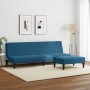 Zweiteiliges Samtsofa-Set in Blau. von vidaXL, Sofas - Ref: Foro24-3216273, Preis: 304,58 €, Rabatt: %