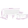 Zweiteiliges Samtsofa-Set in Blau. von vidaXL, Sofas - Ref: Foro24-3216273, Preis: 304,58 €, Rabatt: %