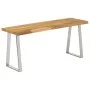 Banco con borde natural madera de acacia maciza 105 cm by vidaXL, Banks - Ref: Foro24-372755, Price: 104,89 €, Discount: %