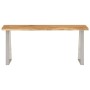 Banco con borde natural madera de acacia maciza 105 cm de vidaXL, Bancos - Ref: Foro24-372755, Precio: 106,54 €, Descuento: %