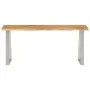 Banco con borde natural madera de acacia maciza 105 cm by vidaXL, Banks - Ref: Foro24-372755, Price: 104,89 €, Discount: %