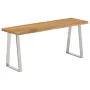 Banco con borde natural madera de acacia maciza 105 cm by vidaXL, Banks - Ref: Foro24-372755, Price: 104,89 €, Discount: %