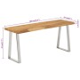 Banco con borde natural madera de acacia maciza 105 cm de vidaXL, Bancos - Ref: Foro24-372755, Precio: 106,54 €, Descuento: %