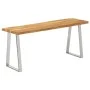 Banco con borde natural madera de acacia maciza 105 cm by vidaXL, Banks - Ref: Foro24-372755, Price: 104,89 €, Discount: %