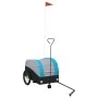 Remolque para bicicleta hierro negro y azul 30 kg by vidaXL, Bicycle trailers - Ref: Foro24-94142, Price: 86,76 €, Discount: %