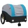 Remolque para bicicleta hierro negro y azul 30 kg by vidaXL, Bicycle trailers - Ref: Foro24-94142, Price: 86,76 €, Discount: %