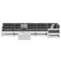 Set muebles jardín 7 pzas con cojines madera maciza pino blanco by vidaXL, Garden sets - Ref: Foro24-3250893, Price: 603,00 €...