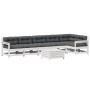 Set muebles jardín 7 pzas con cojines madera maciza pino blanco by vidaXL, Garden sets - Ref: Foro24-3250893, Price: 603,00 €...