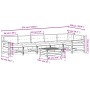 Set muebles jardín 7 pzas con cojines madera maciza pino blanco by vidaXL, Garden sets - Ref: Foro24-3250893, Price: 603,00 €...