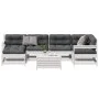 Gartenmöbel-Set 7-teilig mit Kissen aus massivem weißem Kiefernholz. von vidaXL, Gartensets - Ref: Foro24-3250937, Preis: 587...