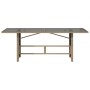 Mesa de jardín superficie de vidrio ratán PE beige 190x80x74 cm by vidaXL, Garden tables - Ref: Foro24-365307, Price: 188,06 ...
