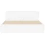 Bed frame with headboard and white LED lights 150x200 cm by vidaXL, Beds and slatted bases - Ref: Foro24-3207602, Price: 162,...