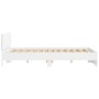 Bed frame with headboard and white LED lights 150x200 cm by vidaXL, Beds and slatted bases - Ref: Foro24-3207602, Price: 164,...