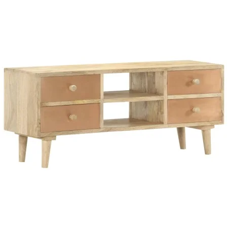 TV-Schrank aus massivem Mangoholz, 110 x 30 x 45 cm von vidaXL, TV-Möbel - Ref: Foro24-287874, Preis: 178,31 €, Rabatt: %