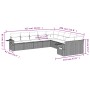 Set de sofás de jardín 10 pzas y cojines ratán sintético marrón by vidaXL, Garden sets - Ref: Foro24-3253050, Price: 641,87 €...