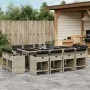 Set comedor jardín y cojines 13 pzas ratán sintético gris claro by vidaXL, Garden sets - Ref: Foro24-3211223, Price: 884,45 €...