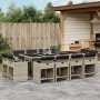 Set comedor jardín y cojines 13 pzas ratán sintético gris claro by vidaXL, Garden sets - Ref: Foro24-3211223, Price: 775,78 €...
