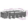 Set comedor jardín y cojines 13 pzas ratán sintético gris claro by vidaXL, Garden sets - Ref: Foro24-3211223, Price: 775,78 €...