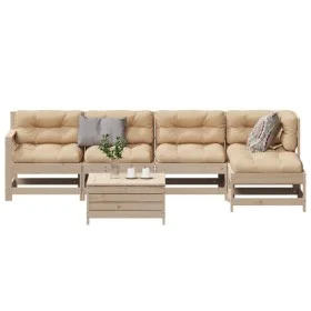 Gartengarnitur 6-teilig mit massiven Kiefernholz-Möbeln und Kissen. von vidaXL, Gartensets - Ref: Foro24-3250980, Preis: 542,...