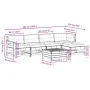 Gartengarnitur 6-teilig mit massiven Kiefernholz-Möbeln und Kissen. von vidaXL, Gartensets - Ref: Foro24-3250980, Preis: 542,...