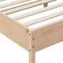 Bed frame with solid pine wood headboard 180x200 cm by vidaXL, Beds and slatted bases - Ref: Foro24-3216212, Price: 168,20 €,...