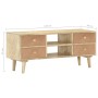 TV-Schrank aus massivem Mangoholz, 110 x 30 x 45 cm von vidaXL, TV-Möbel - Ref: Foro24-287874, Preis: 180,50 €, Rabatt: %