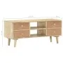 TV-Schrank aus massivem Mangoholz, 110 x 30 x 45 cm von vidaXL, TV-Möbel - Ref: Foro24-287874, Preis: 178,31 €, Rabatt: %