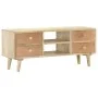 TV-Schrank aus massivem Mangoholz, 110 x 30 x 45 cm von vidaXL, TV-Möbel - Ref: Foro24-287874, Preis: 178,31 €, Rabatt: %