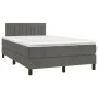 Box spring bed with dark gray velvet mattress 120x190 cm by vidaXL, Beds and slatted bases - Ref: Foro24-3269850, Price: 394,...