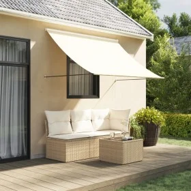 Ein ausziehbares Markisentuch aus Stoff und Stahl in Creme, 250x150 cm. von vidaXL, Markisen - Ref: Foro24-368760, Preis: 52,...