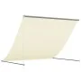 Ein ausziehbares Markisentuch aus Stoff und Stahl in Creme, 250x150 cm. von vidaXL, Markisen - Ref: Foro24-368760, Preis: 53,...