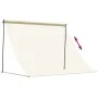 Ein ausziehbares Markisentuch aus Stoff und Stahl in Creme, 250x150 cm. von vidaXL, Markisen - Ref: Foro24-368760, Preis: 53,...