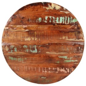 Tablero de mesa redondo madera maciza reciclada Ø 70x3,8 cm