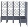 Jardinera con enrejado PP azul gris 160x120x142 cm de vidaXL, Maceteros y jardineras - Ref: Foro24-367936, Precio: 147,47 €, ...
