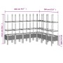 Blumenkasten mit weißem PP-Gitter 200x160x142,5 cm von vidaXL, Töpfe und Pflanzgefäße - Ref: Foro24-367974, Preis: 135,79 €, ...