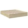 Cama con cajones madera ingeniería roble Sonoma 200x200 cm de vidaXL, Camas y somieres - Ref: Foro24-3280358, Precio: 216,34 ...