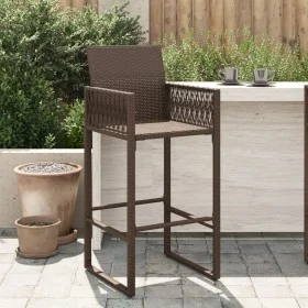 Hochlehner-Gartenstühle, 2 Stück, braunes Kunststoff-Rattan von vidaXL, Gartenstühle - Ref: Foro24-368703, Preis: 144,22 €, R...