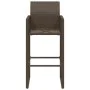 Taburetes altos de jardín 2 unidades ratán sintético marrón by vidaXL, Garden chairs - Ref: Foro24-368703, Price: 144,23 €, D...