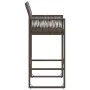 Taburetes altos de jardín 2 unidades ratán sintético marrón by vidaXL, Garden chairs - Ref: Foro24-368703, Price: 144,23 €, D...