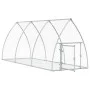 Conejera acero galvanizado plateado 300x105x120 cm by vidaXL, Cages and habitats for small animals - Ref: Foro24-3281528, Pri...