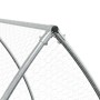 Kaninchenstall aus verzinktem Stahl in Silber, 300x105x120 cm. von vidaXL, Käfige und Lebensräume für Kleintiere - Ref: Foro2...