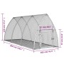 Conejera acero galvanizado plateado 300x105x120 cm by vidaXL, Cages and habitats for small animals - Ref: Foro24-3281528, Pri...